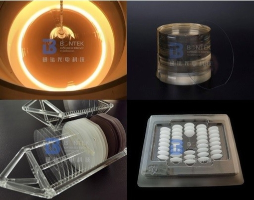 LiNbO3 Crystal Piezoelectric Wafer 3 pouces onde acoustique extérieure de 4 pouces