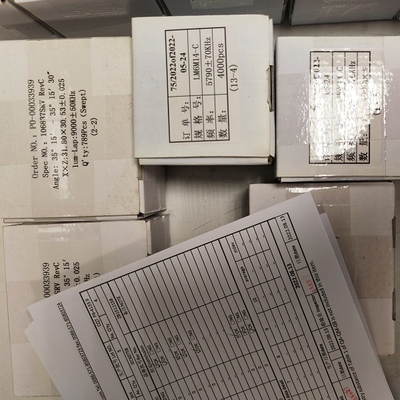 Aux blancs piézoélectriques coupés de quartz de gaufrette pour des oscillateurs de microbalances