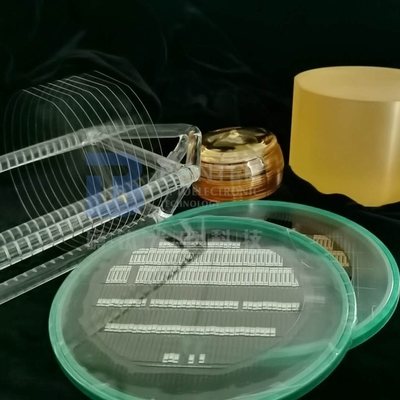L'or a enduit des cristaux de niobate de lithium pour l'usage optique de modulation et de Q-commutation