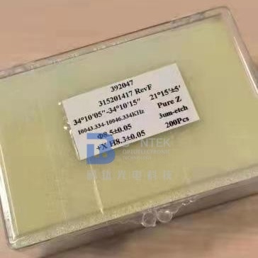 Plano Alpha Quartz Crystal Blanks Handed pour des oscillateurs de minuteur