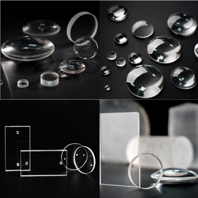 CaF2 adapté aux besoins du client BaF2 MgF2 LiF Crystal Windows Lens Prism simple
