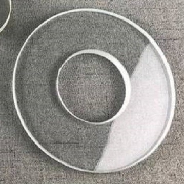Y / X-coupe Ring Shape Synthetic Quartz Crystal pour le cisaillement détecteur de pression d'épaisseur