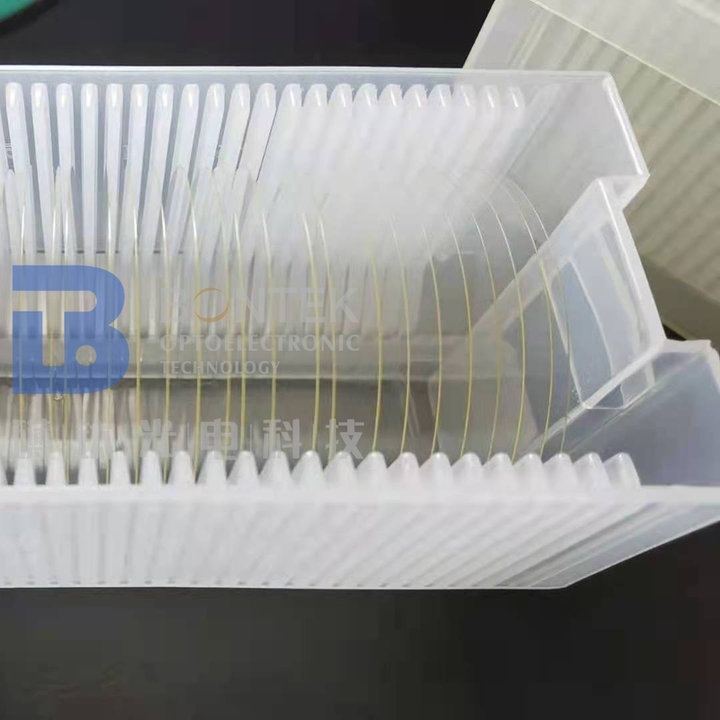 Gaufrette de niobate de lithium de Ra Roughness 1nm dans 4" 6" 8" catégorie optique ou catégorie de SCIE