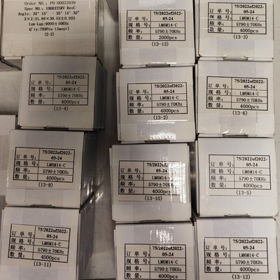 Aux blancs piézoélectriques coupés de quartz de gaufrette pour des oscillateurs de microbalances